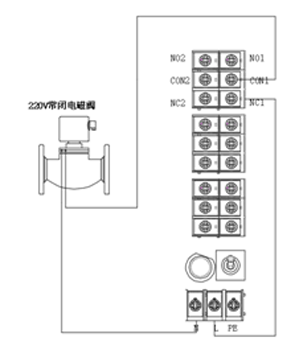 RBK-1080可燃气体报警控制器设置AC220V电磁阀联动的