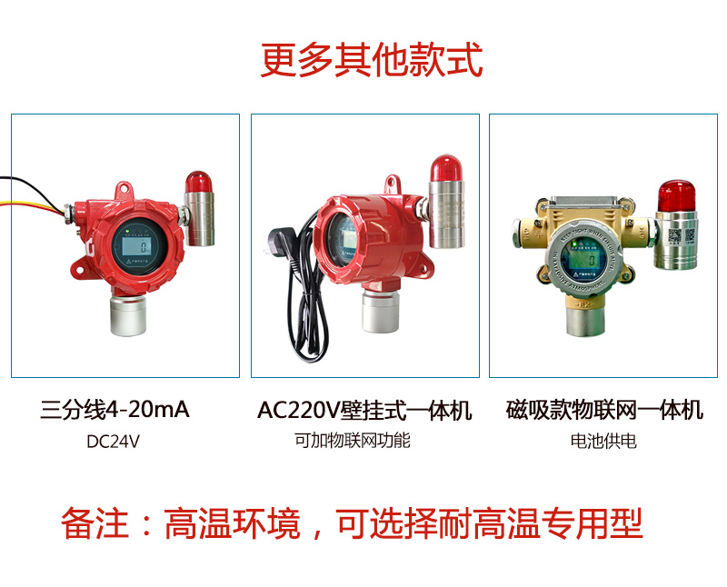 多种款式气体探测器